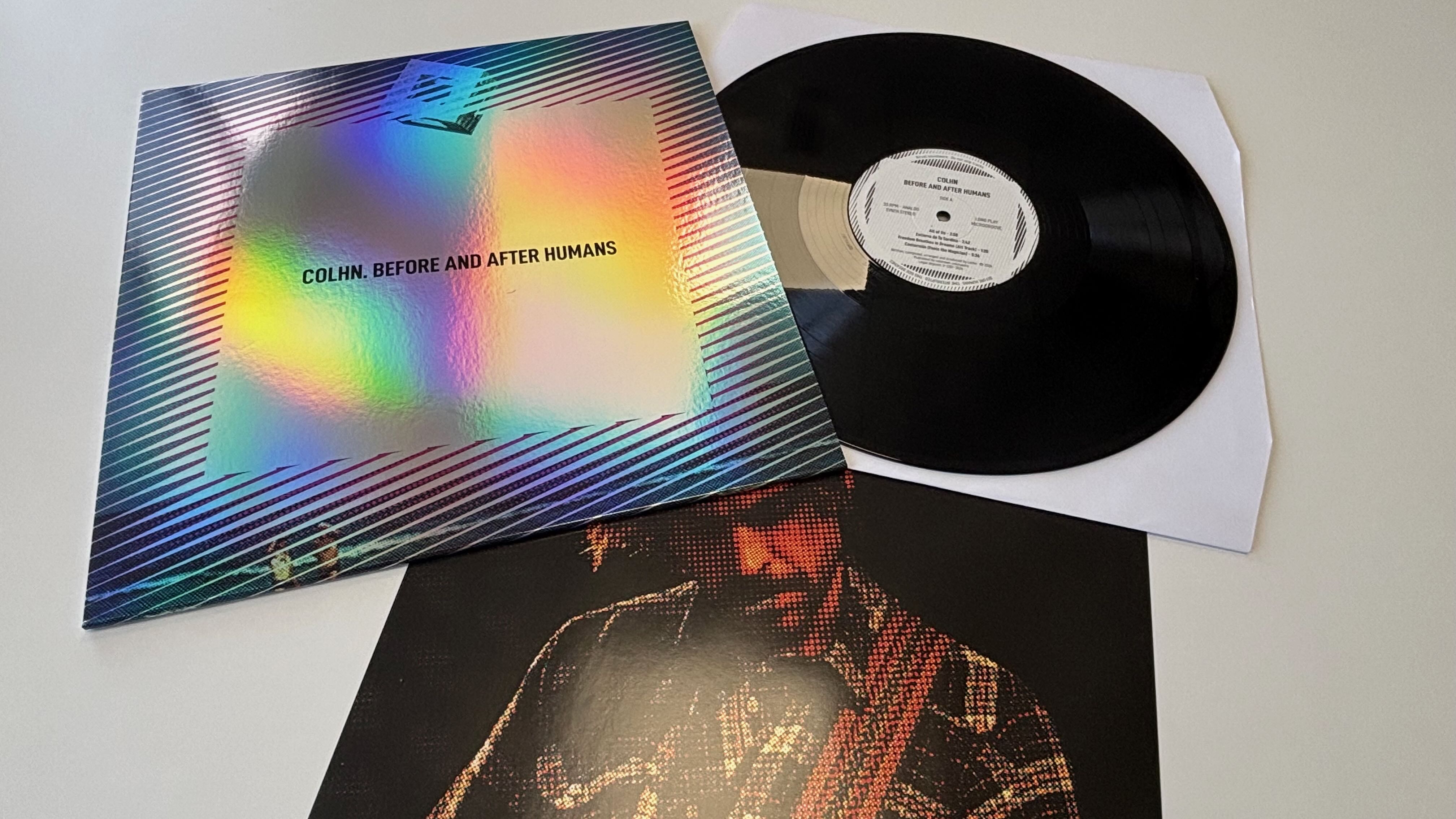 Before and After Humans — holographic sleeve, vinyl record and printed insert